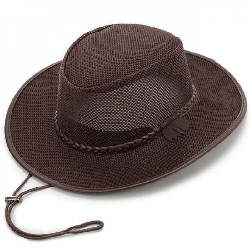 Cowboy Hat Straw - Yazlık Nefes Alabilen Halatlı Erkek Caz