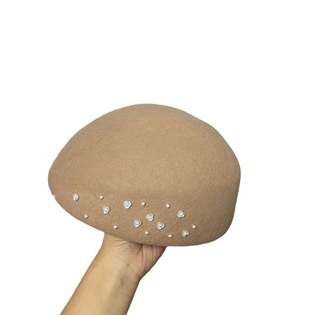 Beret French Wool - Fransız giriş Lux yün bere kadın