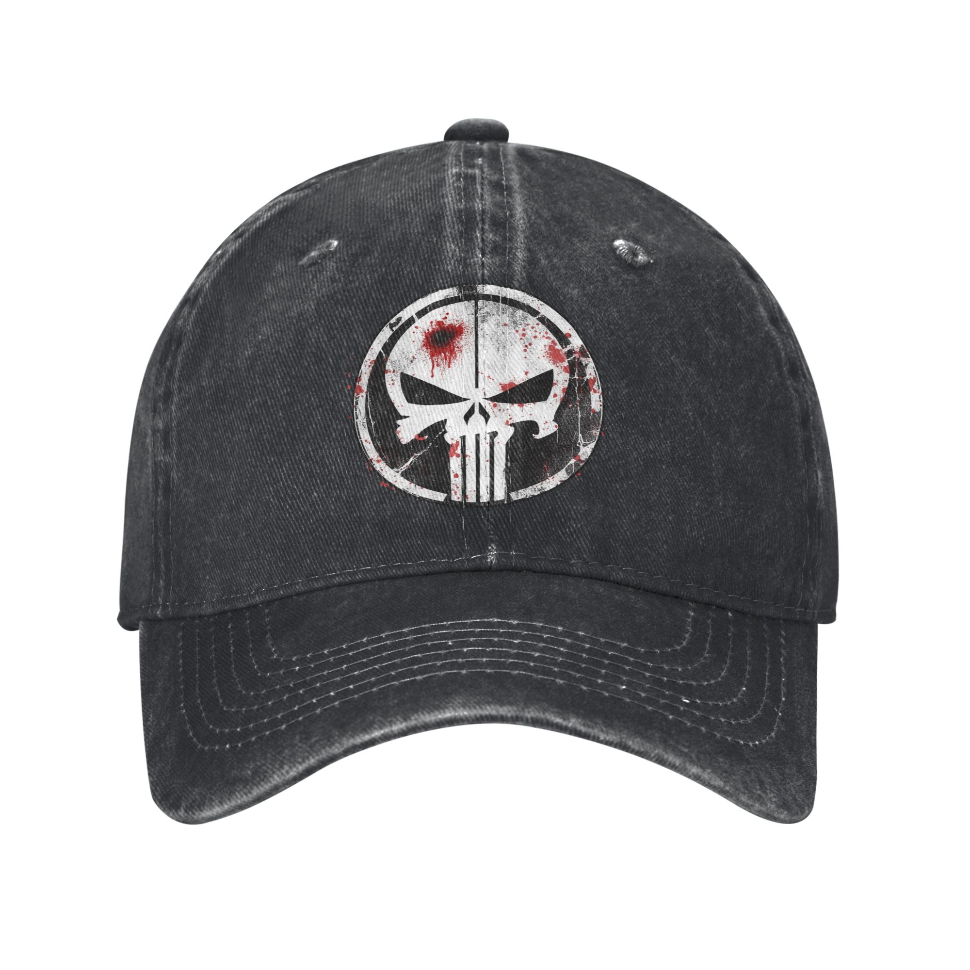 Skull Cap Helmet Liner - Rahat Punisher Kan Beyzbol Şapkaları Erkekler