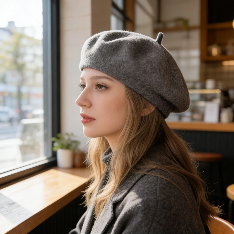Kadın Klasik Yün Bere Şapka Dü - Beret French Wool incelemesi ve fiyatı