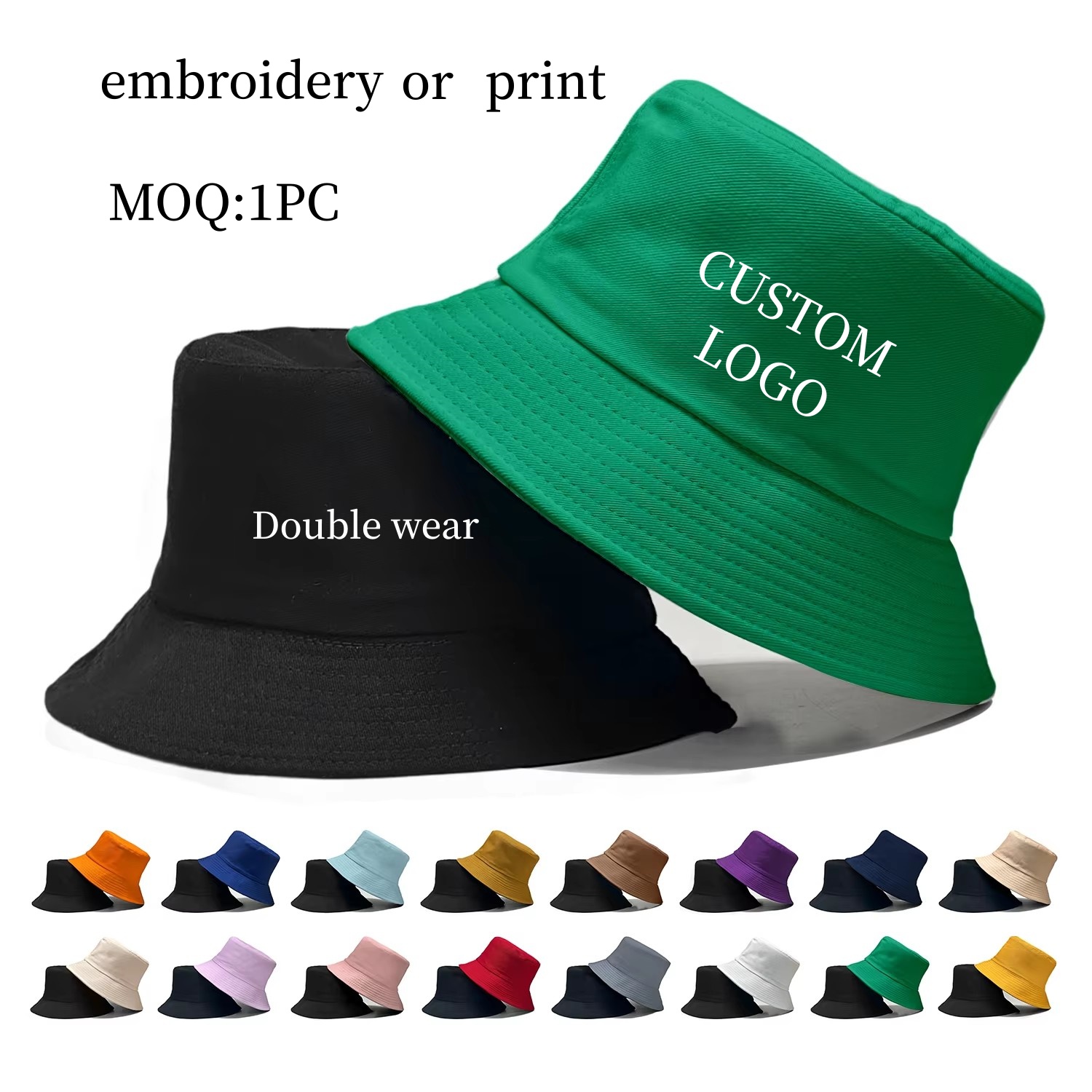 Özel Logolu Çift Taraflı Balık - Bucket Hat Cotton incelemesi ve fiyatı
