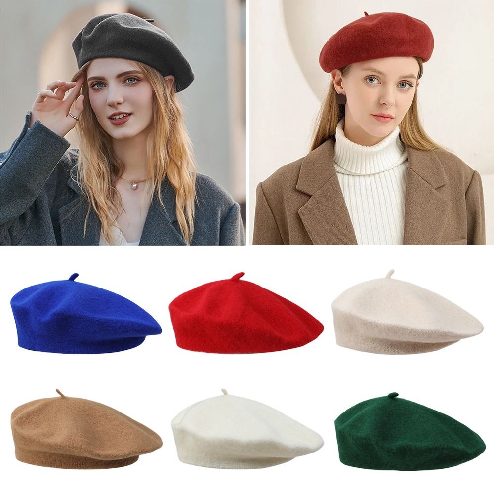 Yeni Unisex üniforma kap erkek - Beret French Wool incelemesi ve fiyatı
